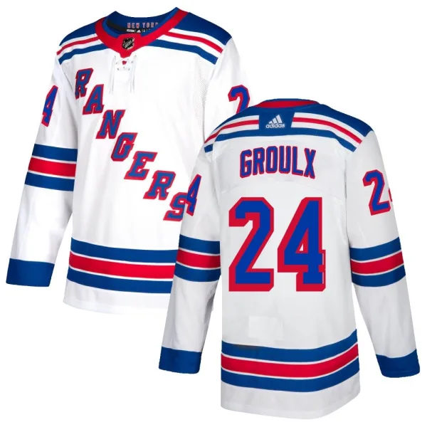 Adidas Bo Groulx New York Rangers Authentic Jersey - White