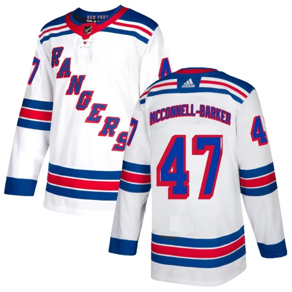 Adidas Bryce McConnell-Barker New York Rangers Authentic Jersey - White