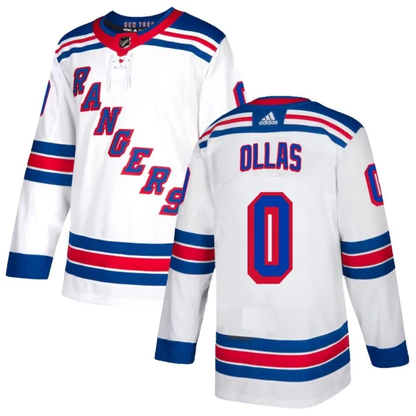 Adidas Hugo Ollas New York Rangers Authentic Jersey - White