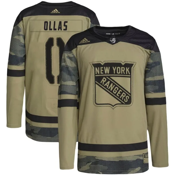 Adidas Hugo Ollas New York Rangers Authentic Military Appreciation Practice Jersey - Camo