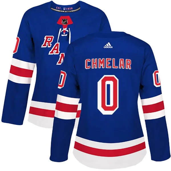 Adidas Jaroslav Chmelar New York Rangers Women's Authentic Home Jersey - Royal Blue