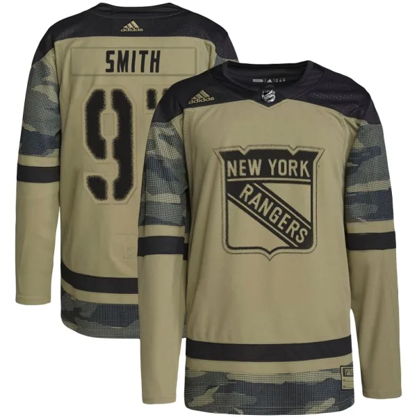 Adidas Reilly Smith New York Rangers Authentic Military Appreciation Practice Jersey - Camo